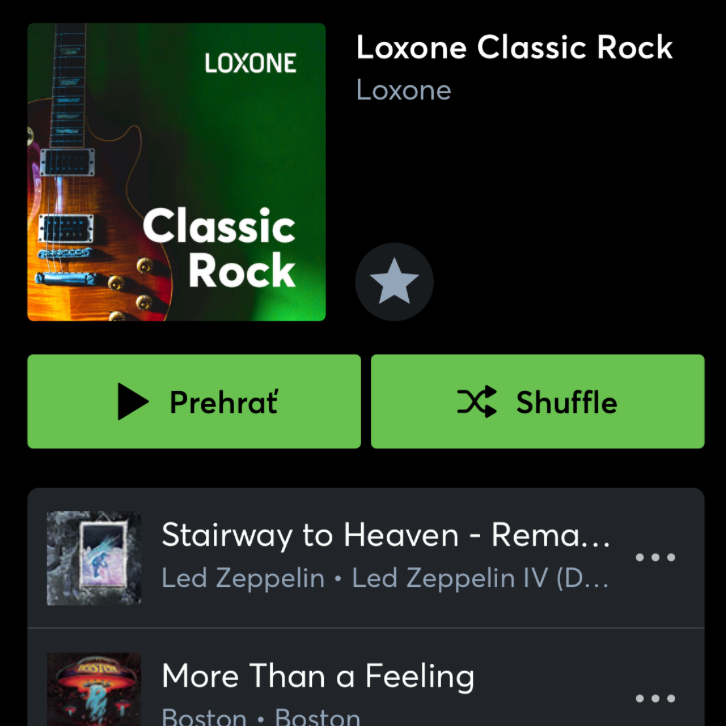 Ovládanie hudby a audiosystému Loxone WTF SMarthome