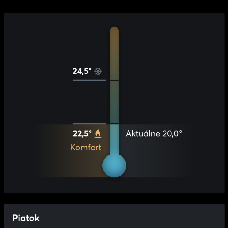 Regulácia teploty a klímy WTF Smarthome